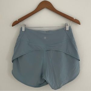 Lululemon Blue/Grey Athletic Shorts Size 6